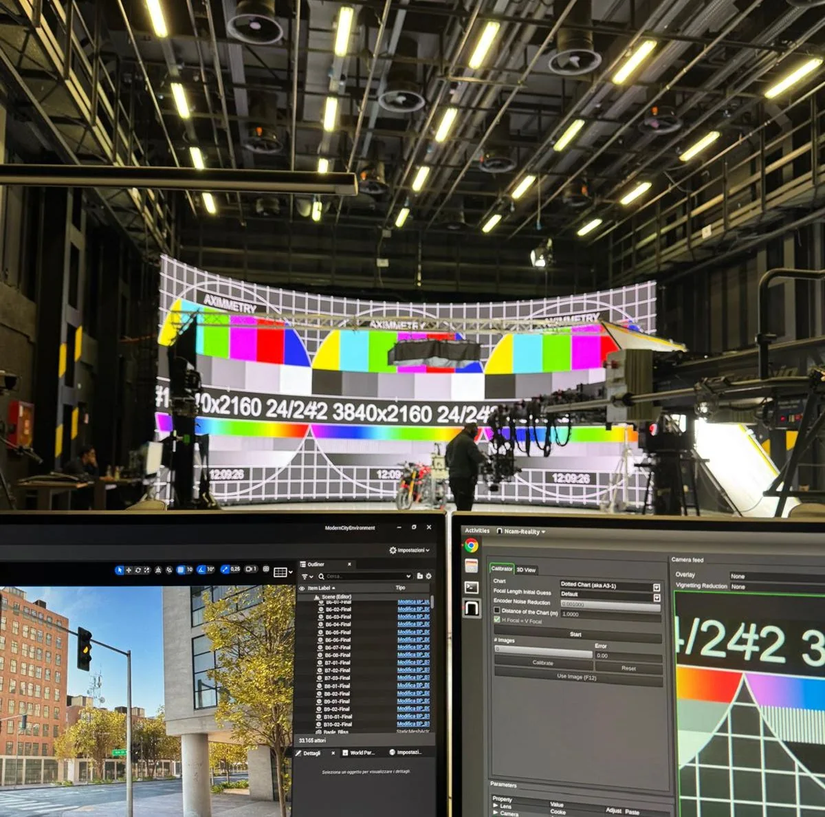 Produzione su LED wall a Milano